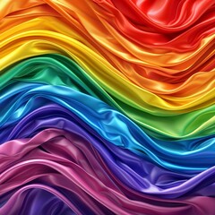 Abstract rainbow swirls on a festive LGBT pride background, vibrant colors in a celebration mood