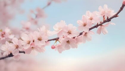 Create a background with delicate cherry blossoms