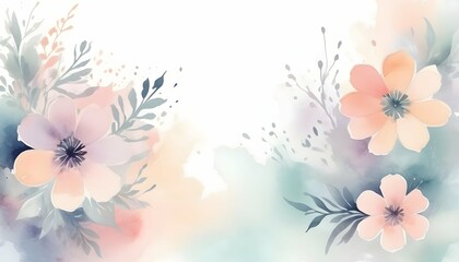 Design a background with abstract watercolor flowe upscaled_19