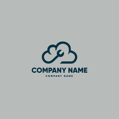 Cloud  Logo Design,vector logo template