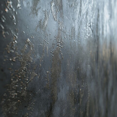 Abstract Close-Up of Water Droplets on Glass Surface