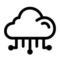 Cloud Tech Line Icon