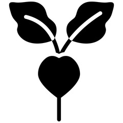 radish solid icon