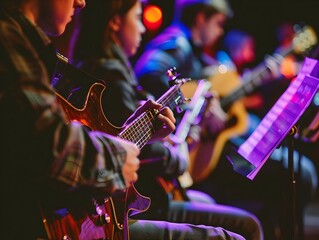 Musicians Performing at Benefit Concert for Disaster Relief Efforts