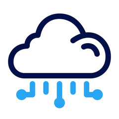 Cloud Tech Mixed Icon