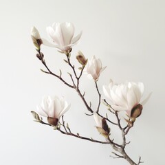 pink cherry blossom branch PNG.Ai