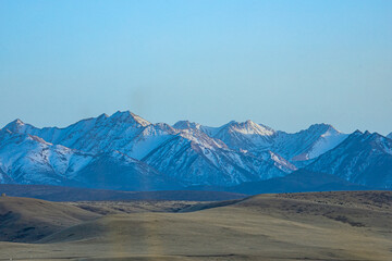 Shandan Military Horse Farm, Zhangye City, Gansu Province-Snowy Mountains and Pastures of Qilian Mountains