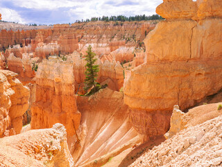 Stunning view of the rock formations of Bryce Canyon National Park