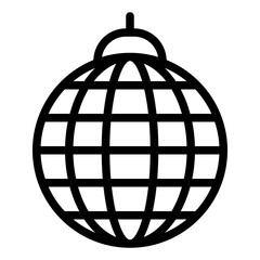 Disco Ball Icon in Line Style
