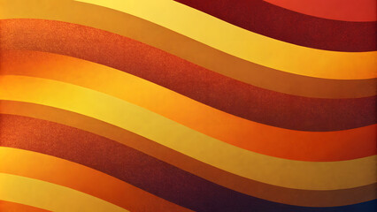 Grainy Autumn Gradient Horizontal Stripes: Burnt Orange, Golden Yellow, and Deep Red Abstract Background. Perfect for: Thanksgiving, Halloween, Harvest Festivals, Fall Parties, Autumn Weddings.