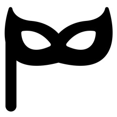 Eye Mask Icon in Solid Style