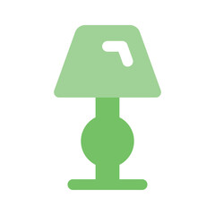 A well designed icon of table lamp, icon of household in editable style