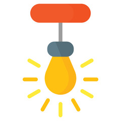 Light Icon in Flat Style