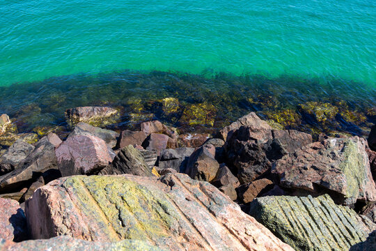 Scenic view of Marina Rocks at Wallaroo, SA