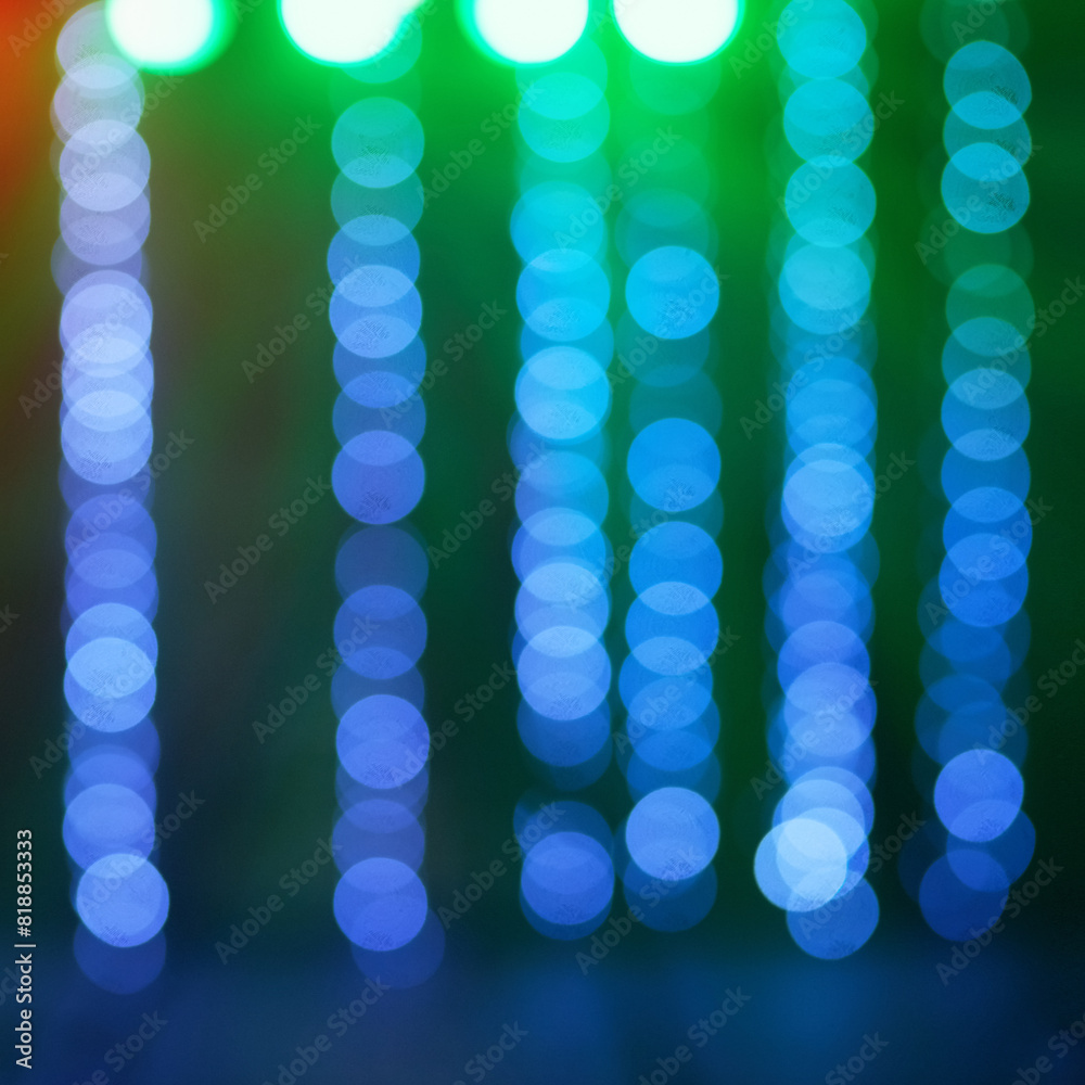 Canvas Prints lights, glow and ambient with blurred colours for hue with background for wallpaper with blue graphi