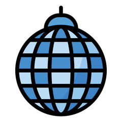 Disco Ball Icon in Filled Line Style