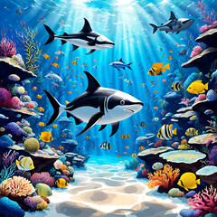 Obraz premium fish in the sea