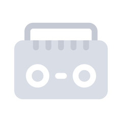 Creatively designed modern icon of radio, vector in trendy editable style