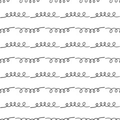 Spiral line decorative seamless pattern