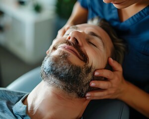 Chiropractic Adjustment Session Showcasing Techniques and Patient s Expressions of Relief