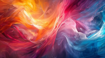 An abstract background representing the dynamic nature of modern business, with swirling patterns and vibrant colors evoking energy and movement, blending with an abstract expressionist art style.