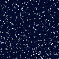 Terrazzo Seamless Texture. Terrazzo Stone Mosaic Material. Vector Abstract Terrazo Design. Gray Mosaic Floor Background. Marble Wall Granite Pattern. Glass Interior Irregular Art. Stone Venetian Print