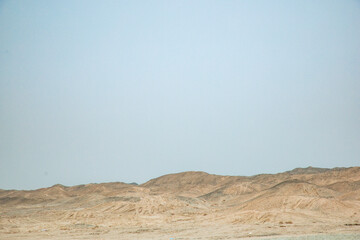 Jiuquan City, Gansu Province - Roads and power generation facilities in the Gobi Desert