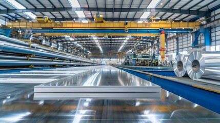 a large warehouse filled with lots of metal items