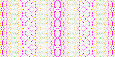 Water Color Geometric Pattern. Water Colour Bohemian Texture. Seamless Watercolour Stroke Pattern Abstract Stripe Ikat Brush. Tribal Geometric Batik. Seamless Hand Brush. Multi Color Geometric Brush.