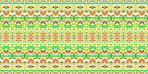 Water Color Bohemian Pattern. Water Colour Geometric Texture. Seamless Watercolor Carpet Pattern Seamless Stripe Geo Batik. Tribal Bohemian Brush. Abstract Geo Wave. Multi Color Bohemian Batik.