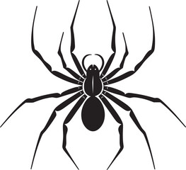 spider silhouette vector