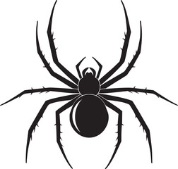 spider silhouette vector