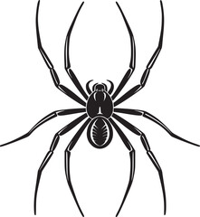 spider silhouette vector