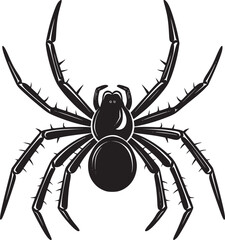 spider silhouette vector