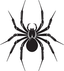 spider silhouette vector