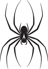 spider silhouette vector