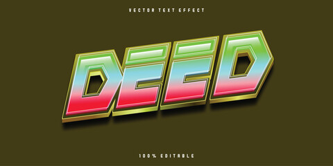 Deed text effect