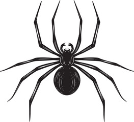 spider silhouette vector