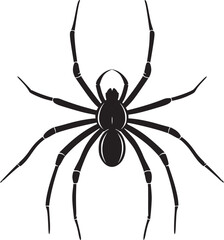 spider silhouette vector