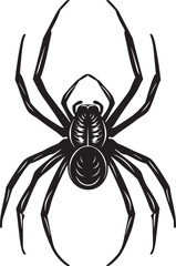 spider silhouette vector