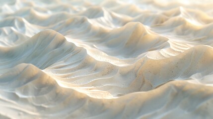 Sea of Sand: Soft waves of sand stretch endlessly, resembling the ocean's embrace under the desert sky.