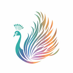 Peacock in cartoon, doodle style. Image for t-shirt, web, mobile apps and ui. Isolated 2d vector illustration in logo, icon, sketch style, Eps 10. AI Generative