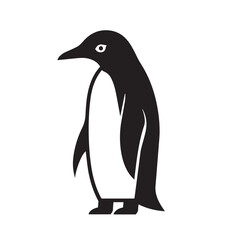 Naklejka premium Penguin in cartoon, doodle style. Image for t-shirt, web, mobile apps and ui. Isolated 2d vector illustration in logo, icon, sketch style, Eps 10. AI Generative