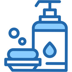 Cleaning, liquid, soap, wash hands Icon