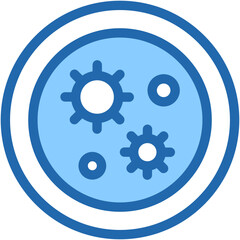 Germs, laboratory, magnifier, science Icon