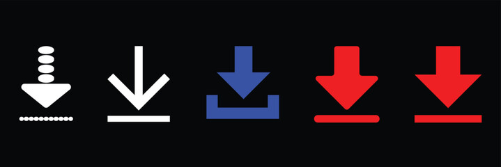 Download and upload icon. Download icon files. Software download icon . Web icon set . Icons collection.