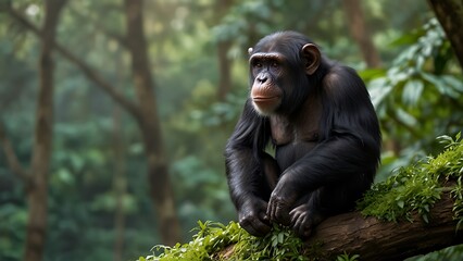 A Black Chimpanzee's Photographic Tale - Powered by Adobe