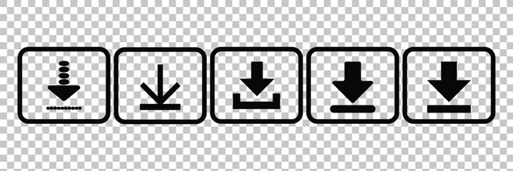 download button icon sign vector