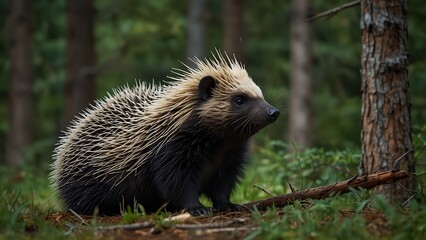 Porcupines Journey into Solitude Adaptation and Ecological Harmony