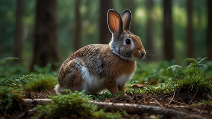 Fototapeta premium Bunny rabbit sitting